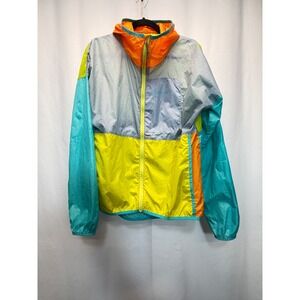 Cotopaxi Teca Windbreaker Womens Medium Multicolor Colorblock Full Zip Jacket